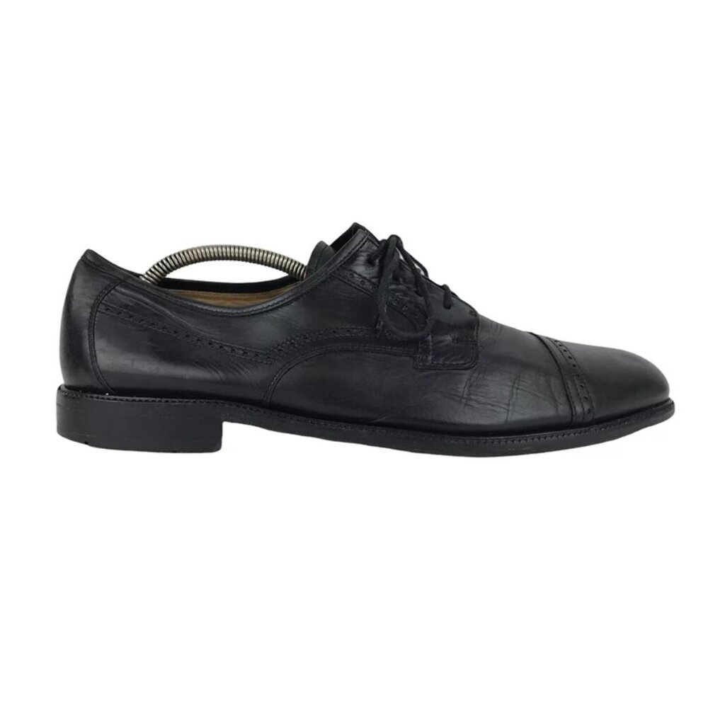 Gallus Mens Wellness First Class Black Lace Up Almond Toe Oxford Shoes Sz US 12